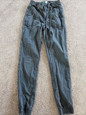 American Eagle Outfitters Women's Drawstring Jogger Trousers - Olive Green